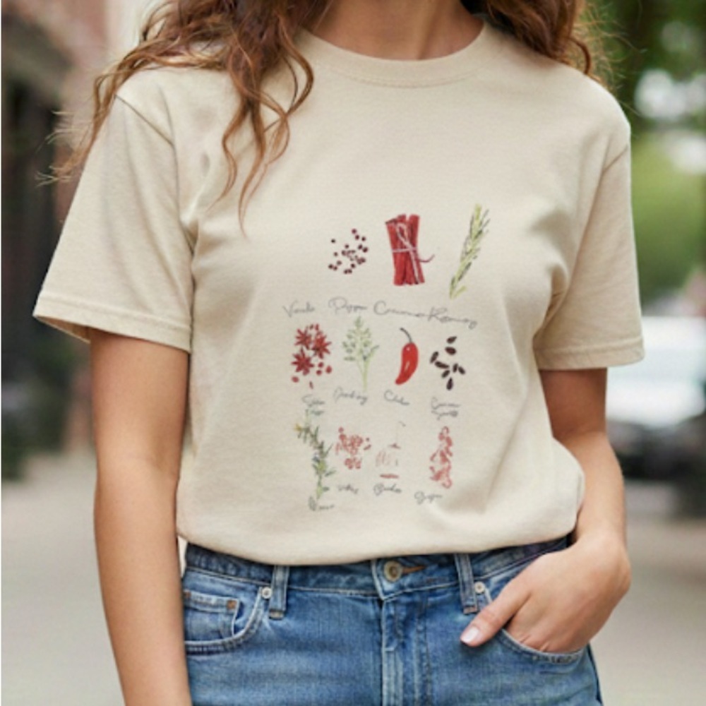 GirlDangerous Organic Cotton Spices Tshirt Medium 22”
